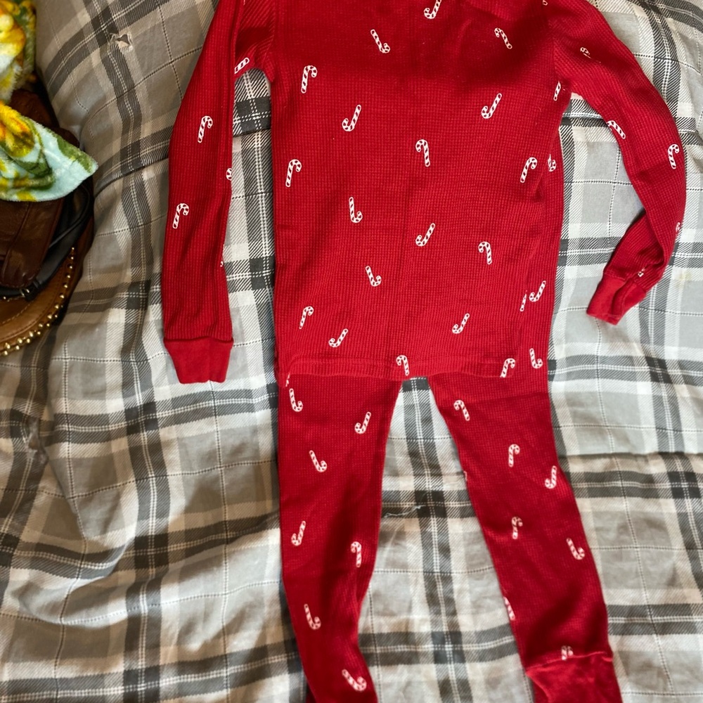Carter's Festive Red Candy Cane sleepwear